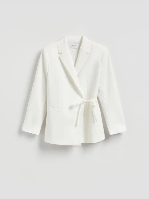 Reserved - Marynarka z wiązaniem - biały