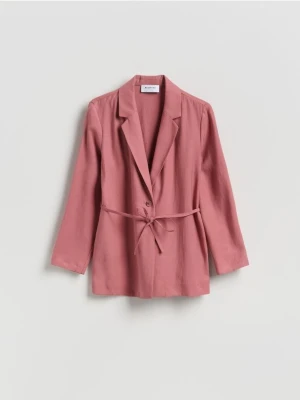 Reserved - Marynarka z wiązaniem - brudny róż