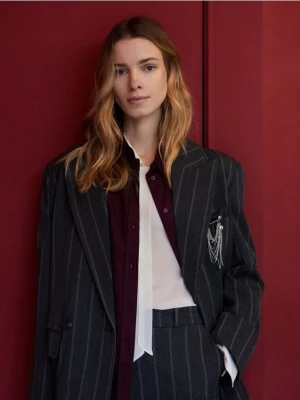 Reserved - Marynarka z wiskozą - ciemnoszary