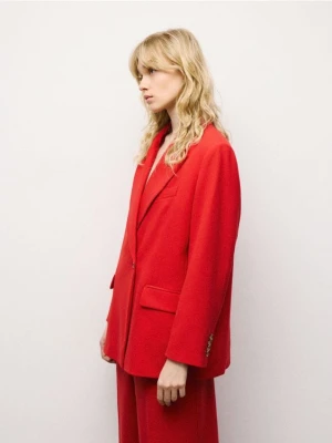 Reserved - Marynarka z wiskozą - czerwony