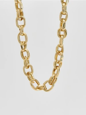 Reserved - Masywny naszyjnik - złoty
