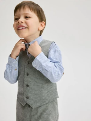 Reserved - Melanżowa kamizelka z wiskozą - jasnoszary