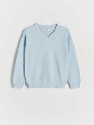 Reserved - Melanżowy sweter - jasnoniebieski