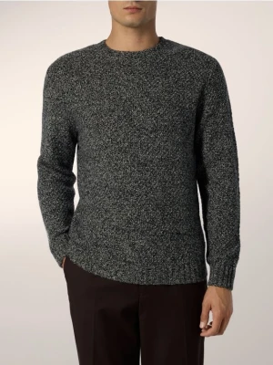 Reserved - Melanżowy sweter z wełną - ciemnoszary