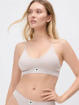 Reserved - Miękki biustonosz - beżowy