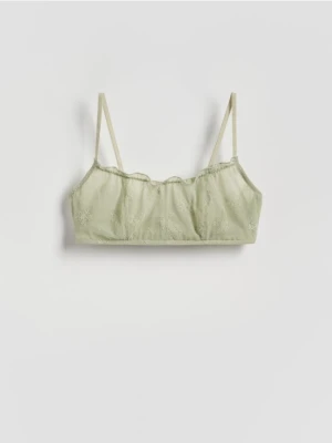 Reserved - Miękki biustonosz - jasnozielony