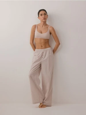 Reserved - Miękki biustonosz - pastelowy róż