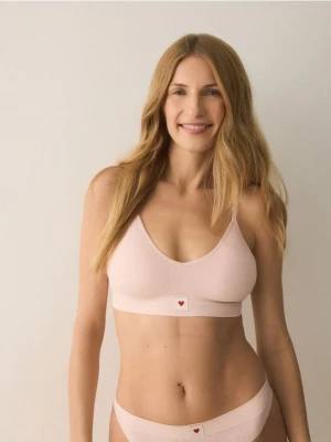 Zdjęcie produktu Reserved - Miękki biustonosz - pastelowy róż