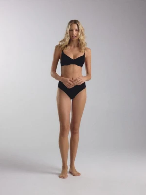 Reserved - Miękki biustonosz z fiszbinami - czarny