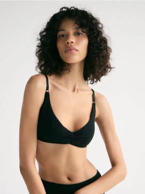 Reserved - Miękki biustonosz z fiszbinami - czarny