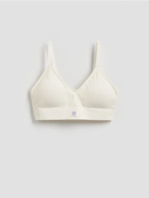 Reserved - Miękki biustonosz - złamana biel