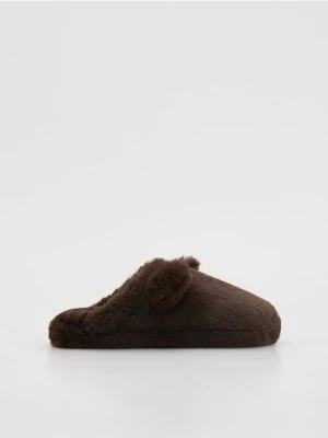 Reserved - Miękkie kapcie - brązowy