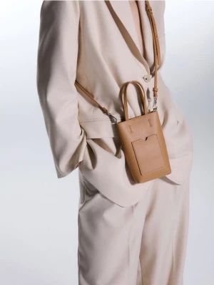 Reserved - Mini torebka na ramię - brązowy