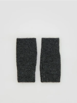 Reserved - Mitenki z domieszką wełny - ciemnoszary