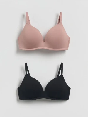 Reserved - Modulowany biustonosz 2 pack - brązowy