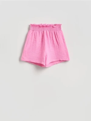 Reserved - Muślinowe szorty - różowy