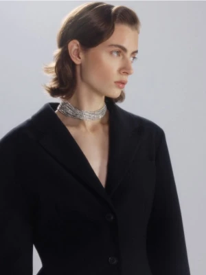 Reserved - Naszyjnik choker - srebrny