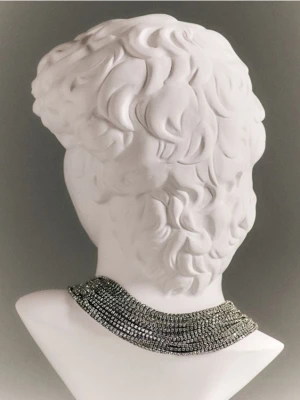 Reserved - Naszyjnik choker - srebrny