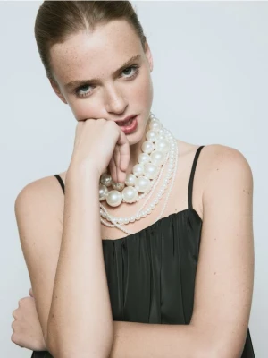 Reserved - Naszyjnik z imitacji pereł - biały