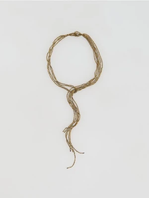 Reserved - Naszyjnik z koralików - brązowy