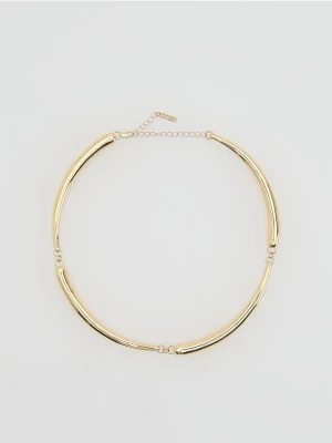 Reserved - Naszyjnik z łączonych elementów - złoty