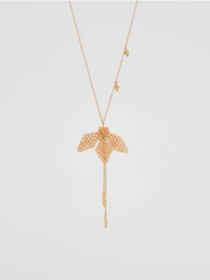 Reserved - Naszyjnik z zawieszką - kremowy