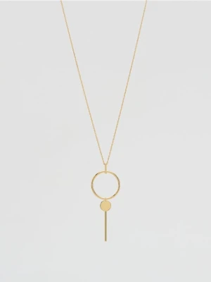 Reserved - Naszyjnik z zawieszką - złoty
