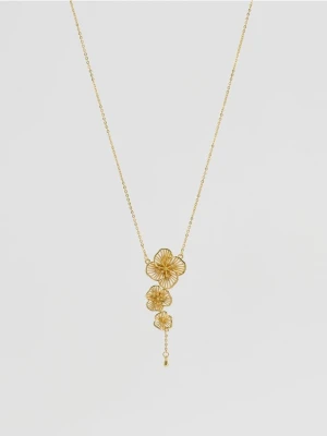 Reserved - Naszyjnik z zawieszką - złoty