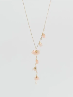 Reserved - Naszyjnik z zawieszkami - brzoskwiniowy