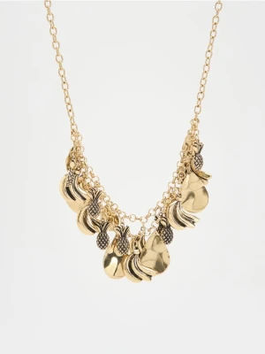 Reserved - Naszyjnik z zawieszkami - złoty