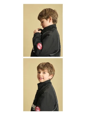 Reserved - Ocieplana kurtka bomberka - czarny