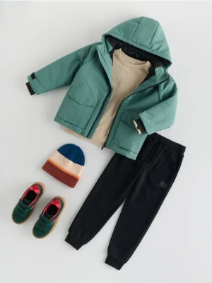 Reserved - Ocieplana kurtka parka - zielony