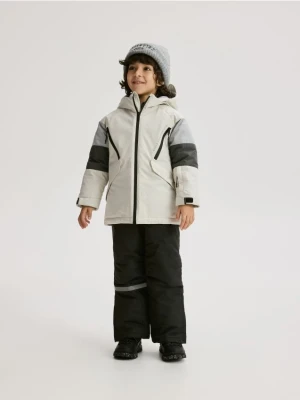 Reserved - Ocieplana kurtka z kapturem - jasnoszary