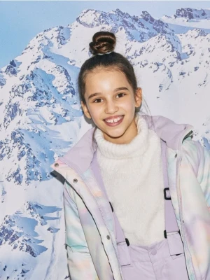 Reserved - Ocieplana kurtka z kapturem - wielobarwny