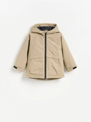 Reserved - Ocieplana parka - beżowy