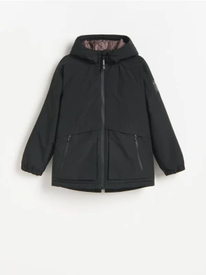 Reserved - Ocieplana parka - czarny