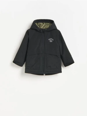 Reserved - Ocieplana parka - czarny