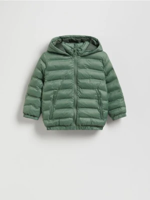 Reserved - Ocieplana pikowana kurtka - jasny zielony