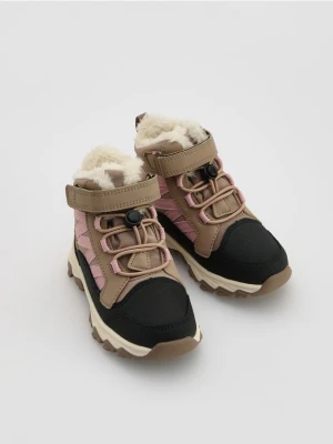 Reserved - Ocieplane buty trekkingowe - brązowy