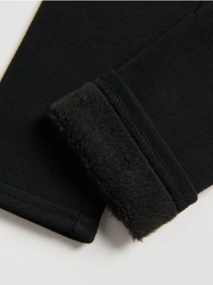 Reserved - Ocieplane legginsy - czarny