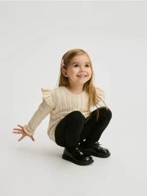 Reserved - Ocieplane legginsy - czarny