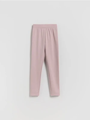 Reserved - Ocieplane legginsy - fioletowy