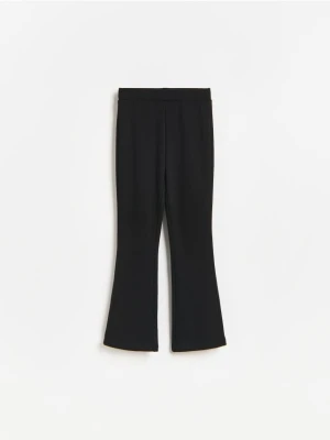 Reserved - Ocieplane legginsy flare - czarny