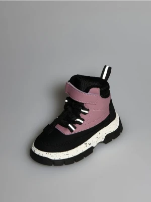 Reserved - Ocieplane śniegowce z wiązaniem - czarny