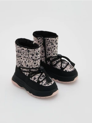 Reserved - Ocieplane śniegowce z wiązaniem - czarny