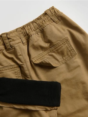 Reserved - Ocieplane spodnie - beżowy