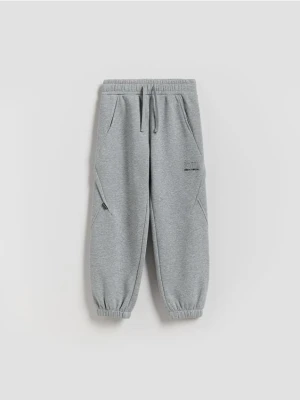 Reserved - Ocieplane spodnie cargo - jasnoszary