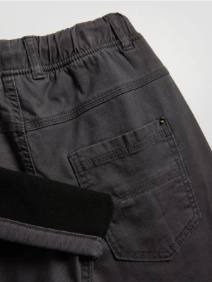 Reserved - Ocieplane spodnie - ciemnoszary