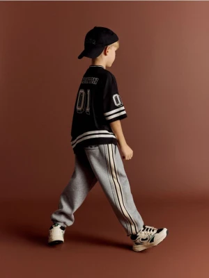 Reserved - Ocieplane spodnie dresowe - jasnoszary