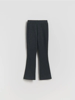 Reserved - Ocieplane spodnie flare - ciemnoszary